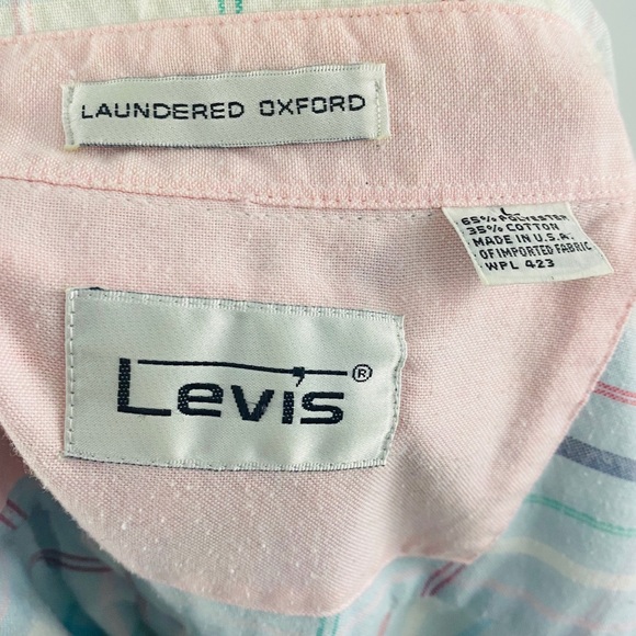 LEVI’S VINTAGE Men’s Size Large Button Down - Picture 6 of 7